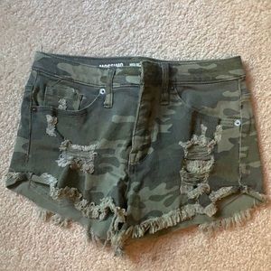 Camo Jean Shorts
